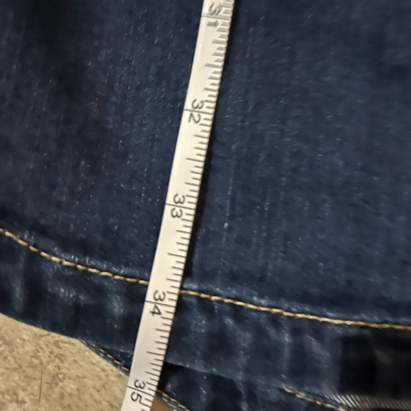 ๐NWOT-INC International Concepts Women's Denim Shirtdress DK INDIGO Blue SZ 4๐ - Picture 14 of 15